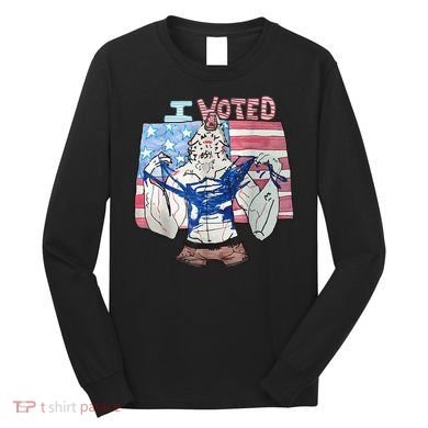 I Voted Werewolf Funny Long Sleeve Shirt
