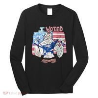 I Voted Werewolf Funny Long Sleeve Shirt thumb 0