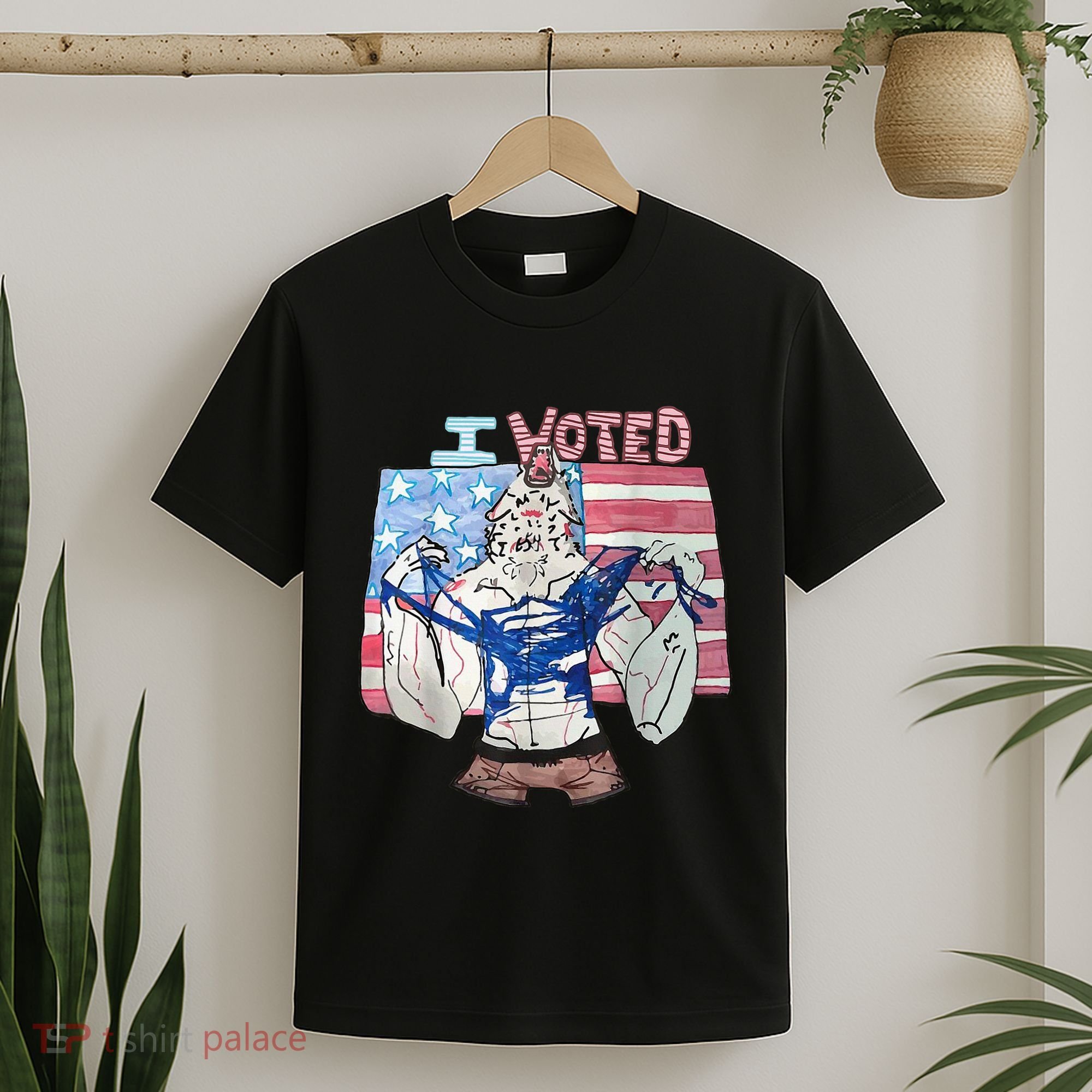 I Voted Werewolf Funny T-Shirt