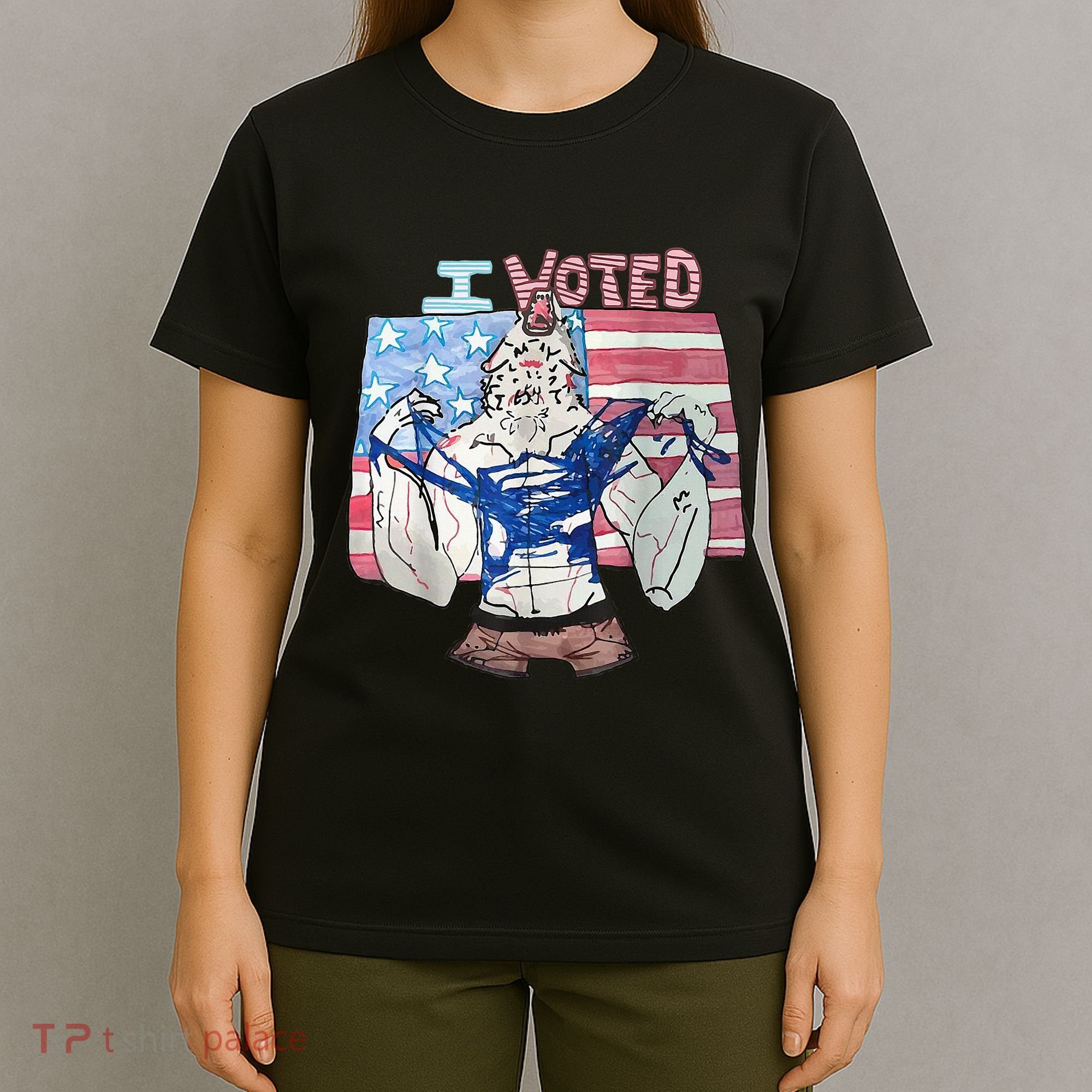 I Voted Werewolf Funny T-Shirt