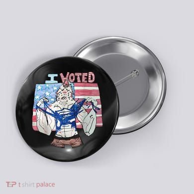 I Voted Werewolf Funny Button