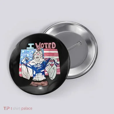 I Voted Werewolf Funny Button