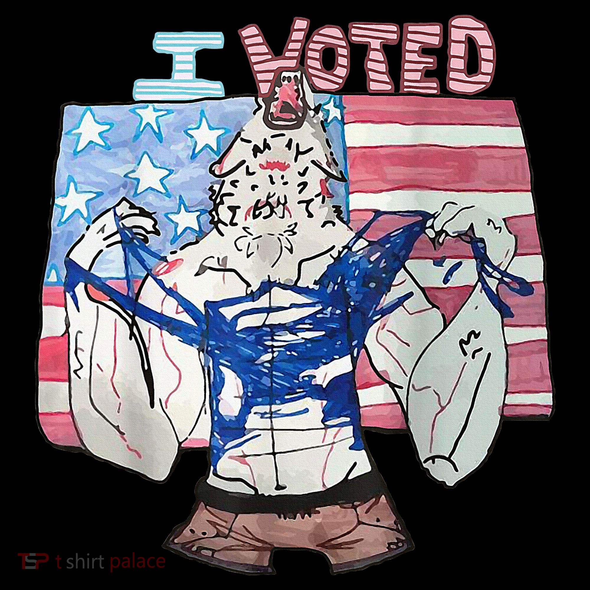 I Voted Werewolf Funny Coaster