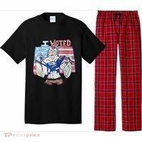 I Voted Werewolf Funny Pajama Set thumb 0