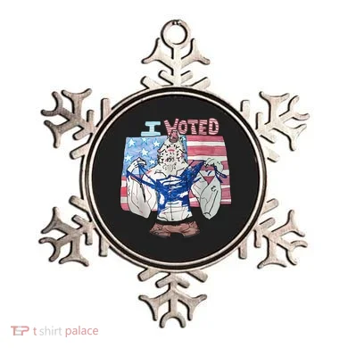 I Voted Werewolf Funny Ornament