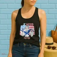 I Voted Werewolf Funny Women's Tank Top thumb 2