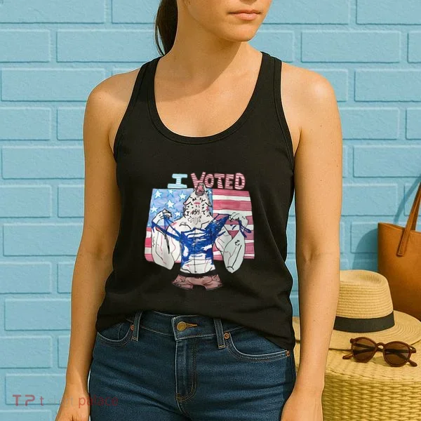 I Voted Werewolf Funny Women's Tank Top