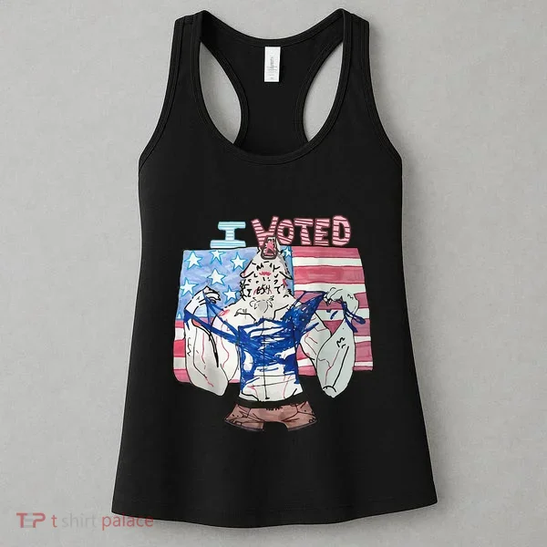 I Voted Werewolf Funny Women's Tank Top