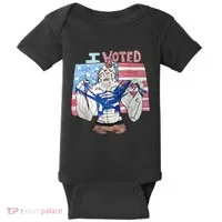 I Voted Werewolf Funny Baby Bodysuit thumb 0