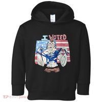 I Voted Werewolf Funny Toddler Hoodie thumb 0