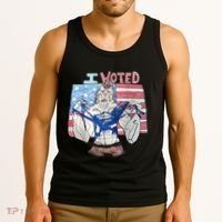 I Voted Werewolf Funny Tank Top thumb 3