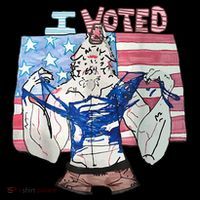 I Voted Werewolf Funny Visor thumb 3