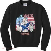 I Voted Werewolf Funny Kids Sweatshirt thumb 0