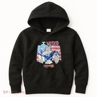 I Voted Werewolf Funny Kids Hoodie thumb 0