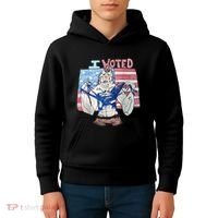 I Voted Werewolf Funny Kids Hoodie thumb 4