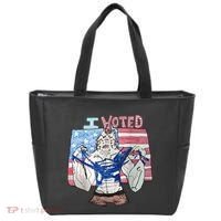 I Voted Werewolf Funny Tote Bag thumb 0