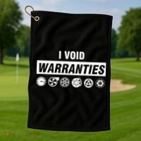I Void Warranties Golf Towel thumb 1
