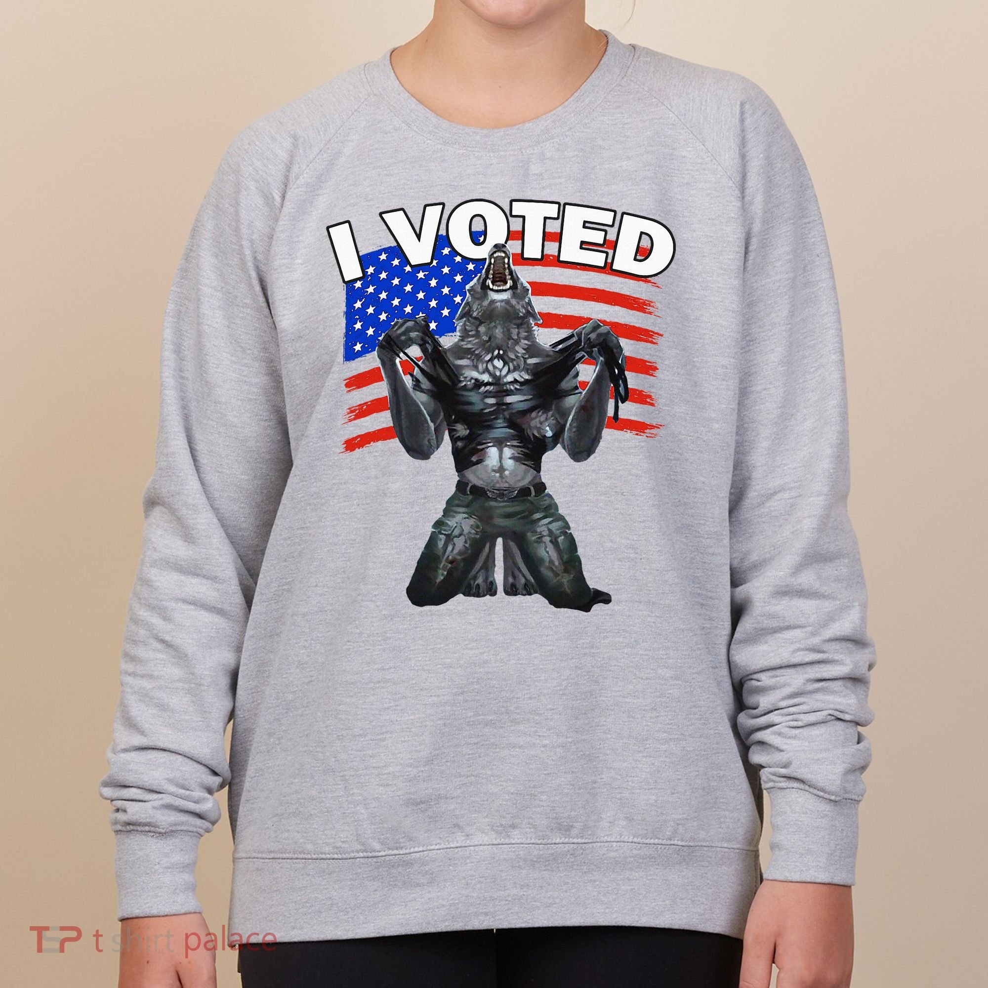 I Voted Werewolf Women's Sweatshirt