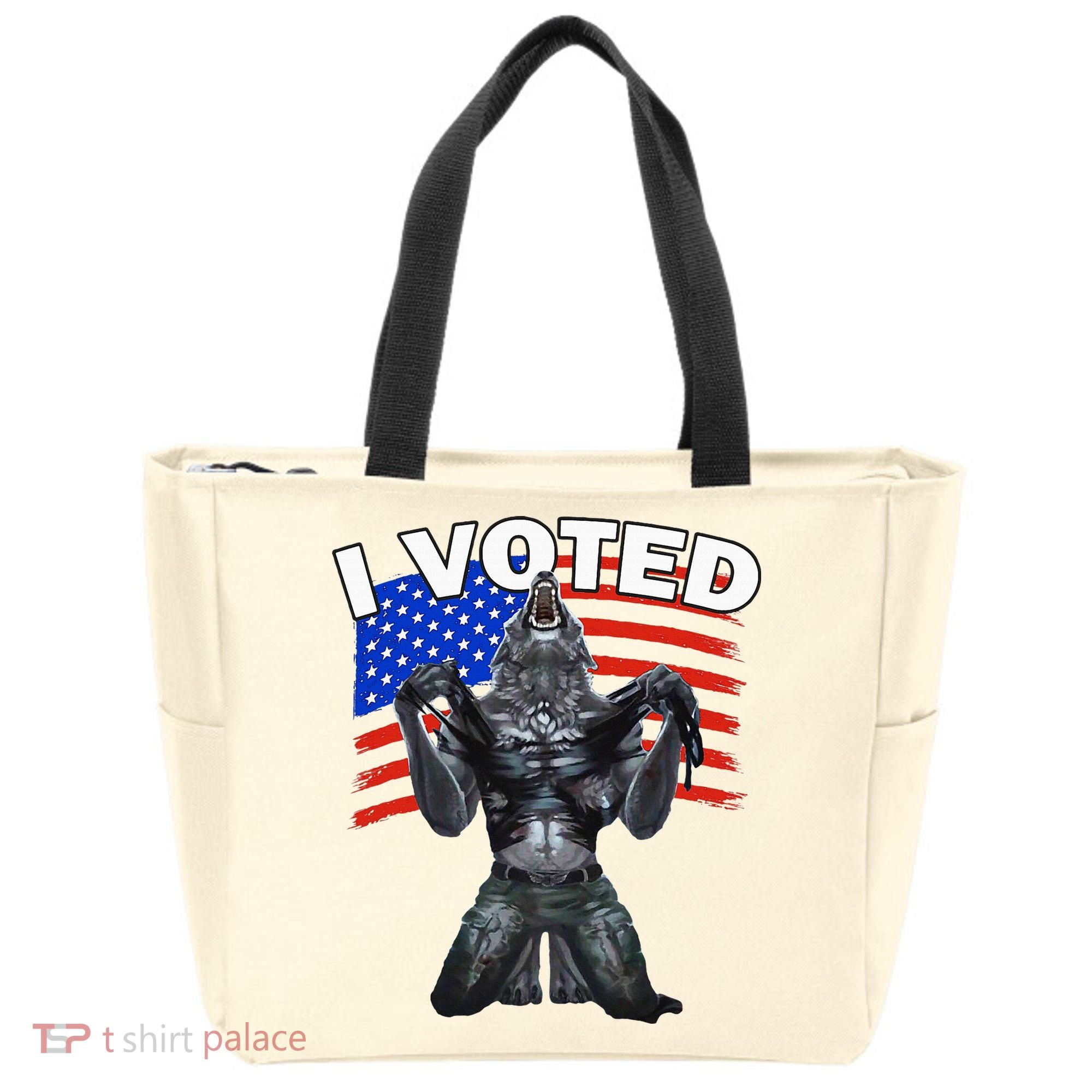 I Voted Werewolf Tote Bag
