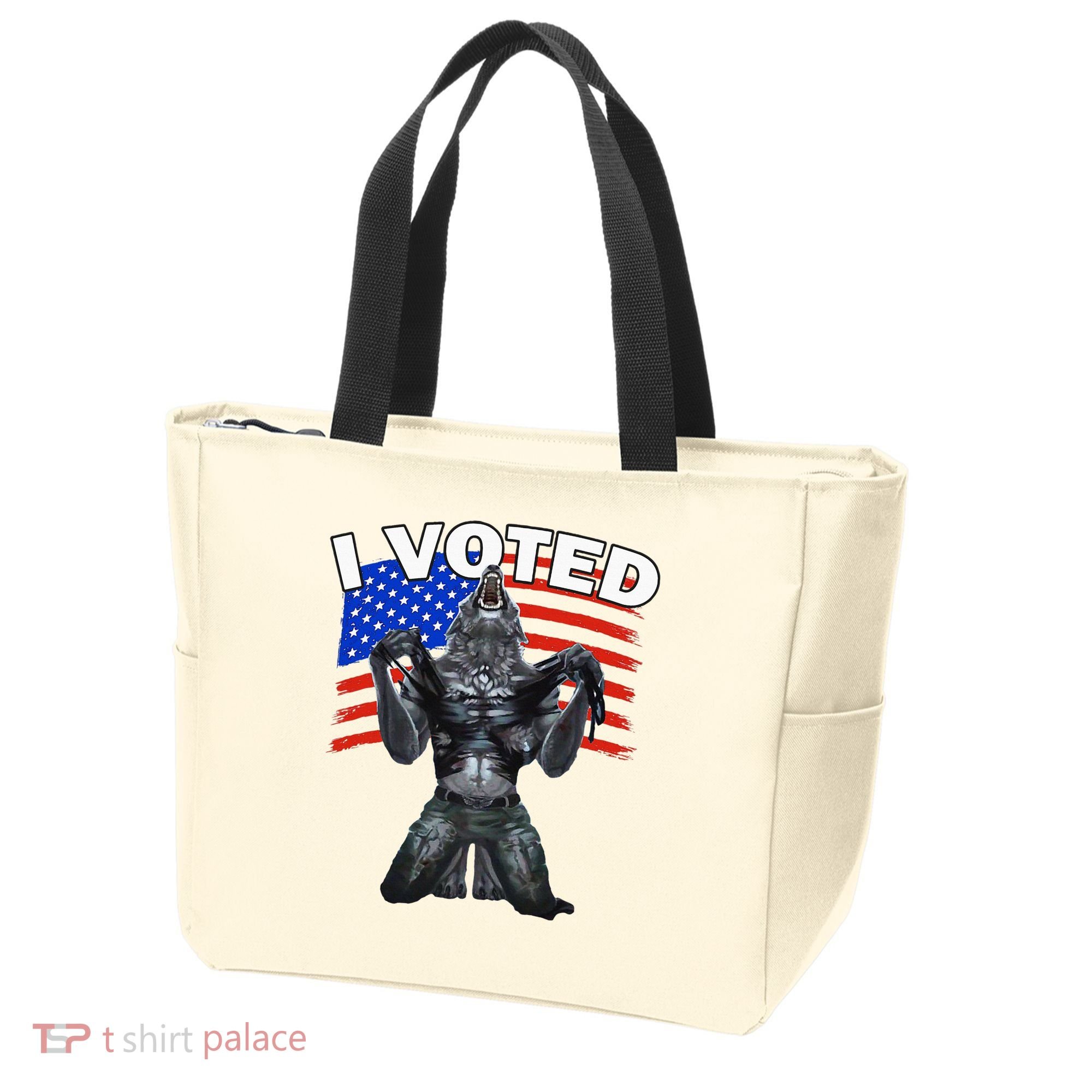 I Voted Werewolf Tote Bag