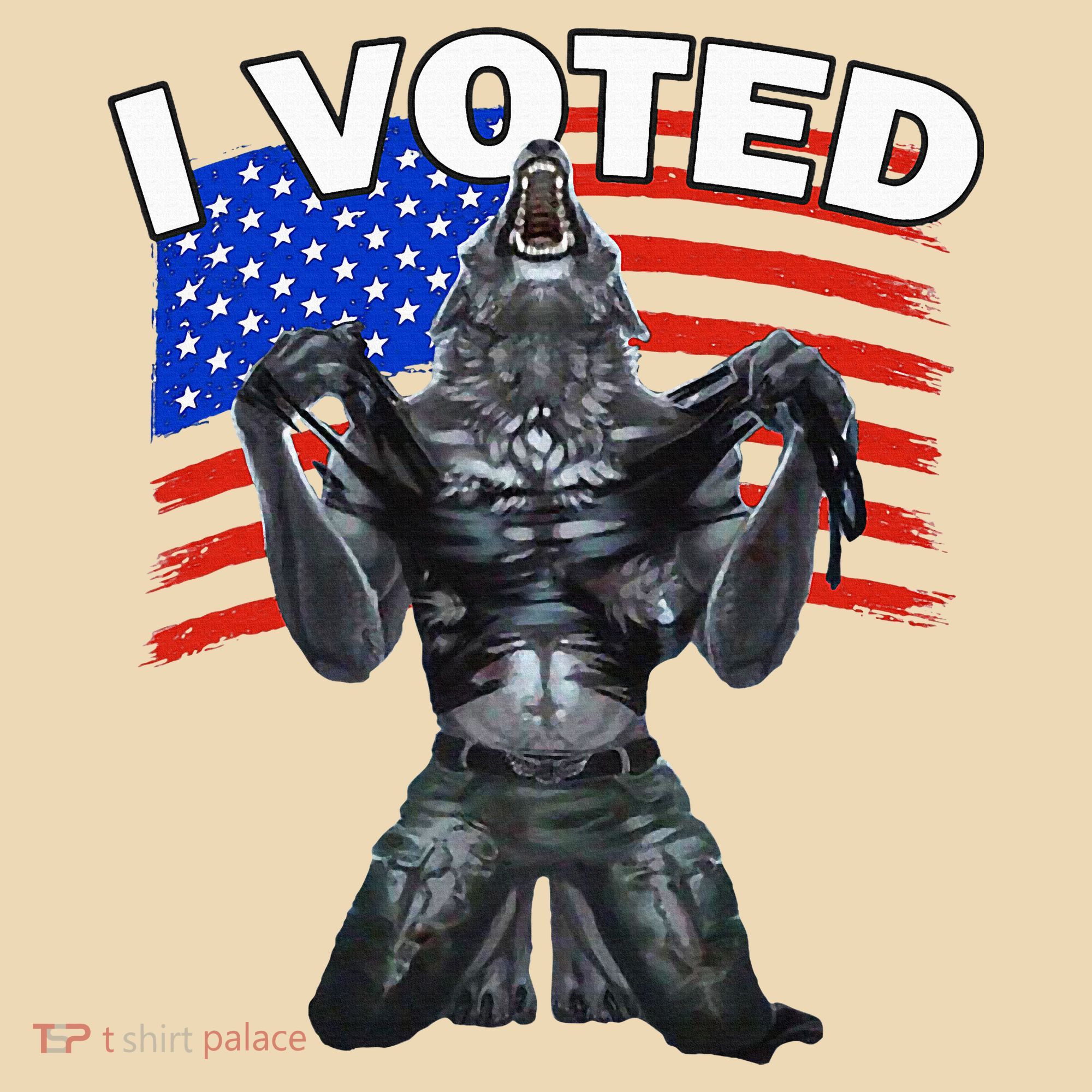 I Voted Werewolf Tote Bag