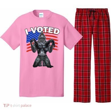 I Voted Werewolf Pajama Set