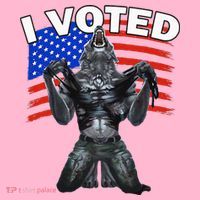 I Voted Werewolf Mousepad thumb 1