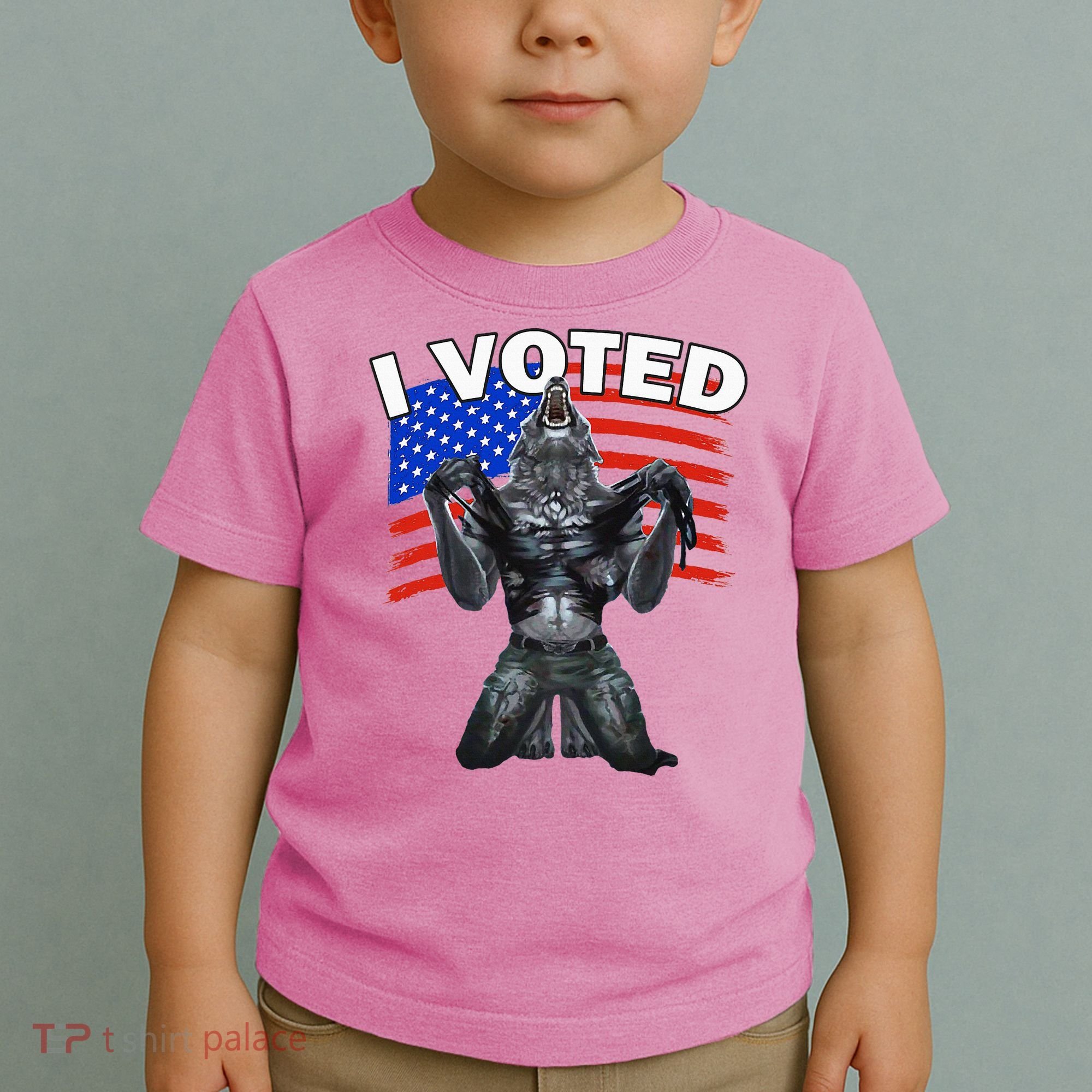 I Voted Werewolf Toddler T-Shirt