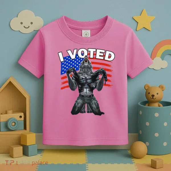 I Voted Werewolf Toddler T-Shirt