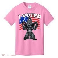I Voted Werewolf Kids T-Shirt thumb 0