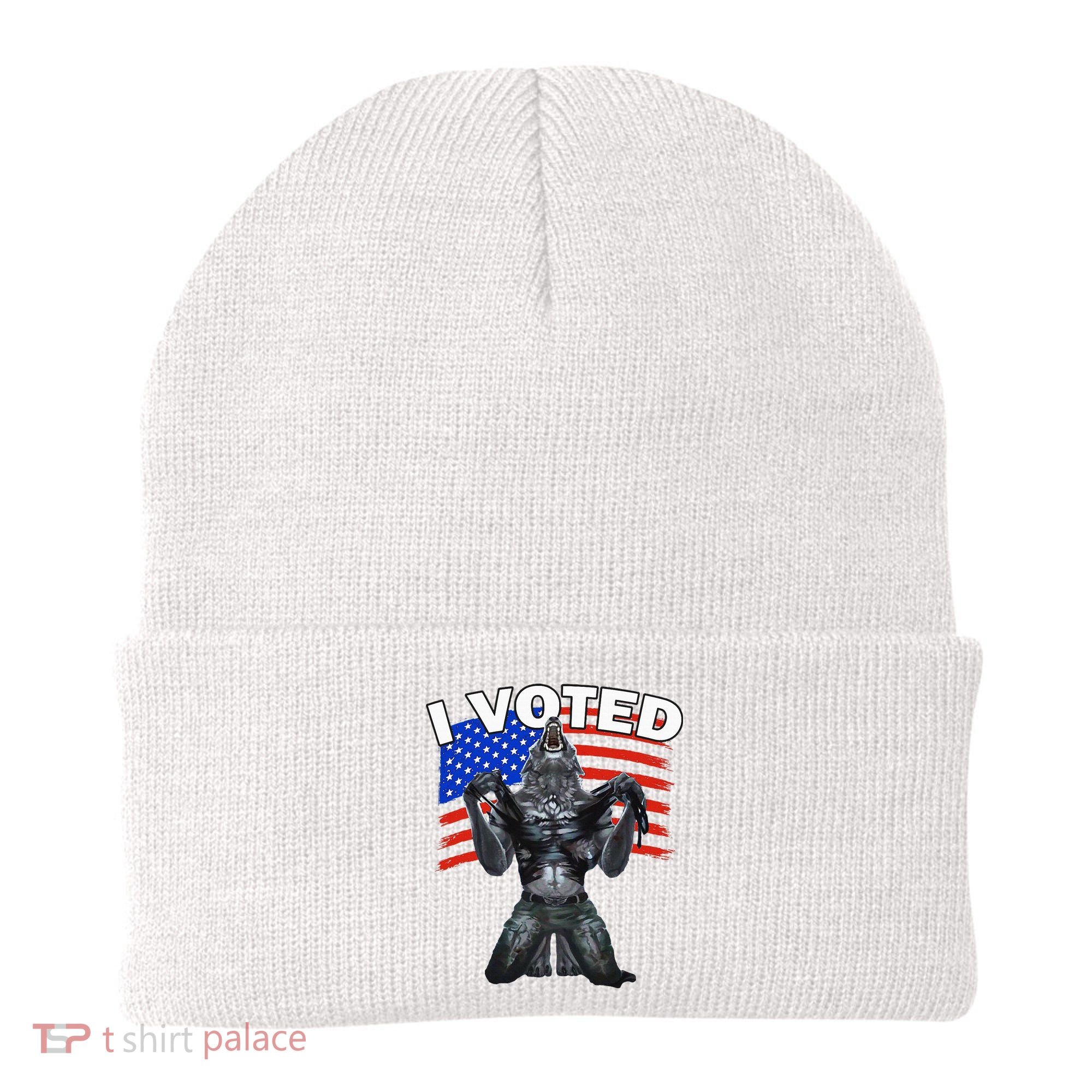 I Voted Werewolf Beanie