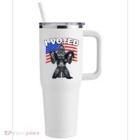 I Voted Werewolf 40oz Vacuum Insulated Stainless Steel Travel Tumbler thumb 0
