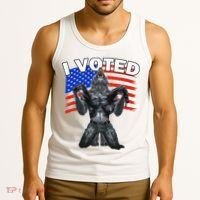 I Voted Werewolf Tank Top thumb 3