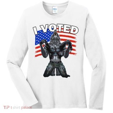 I Voted Werewolf Women's Long Sleeve Shirt