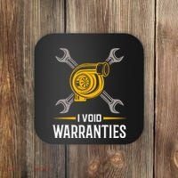 I Void Warranties Car Mechanic Auto Repair Gift Coaster thumb 0