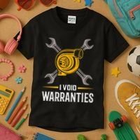 I Void Warranties Car Mechanic Auto Repair Gift Kids T-Shirt thumb 3