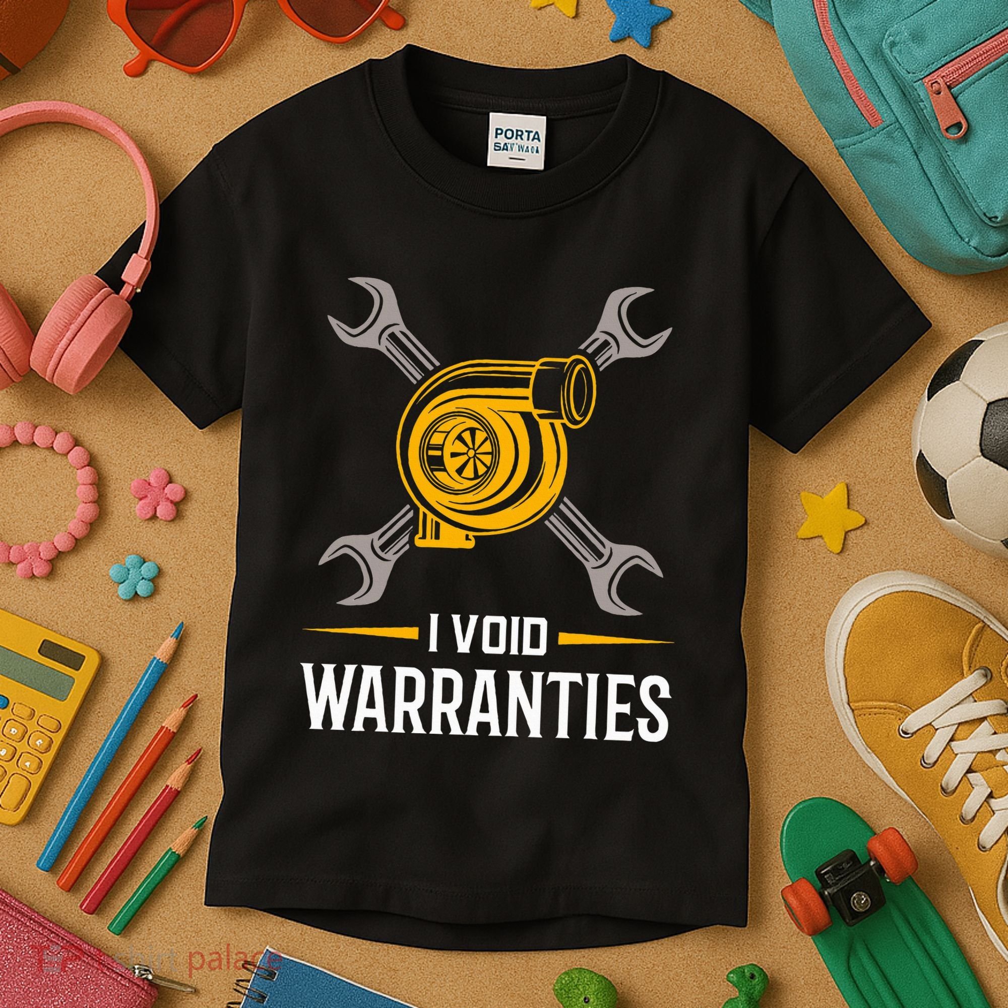I Void Warranties Car Mechanic Auto Repair Gift Kids T-Shirt