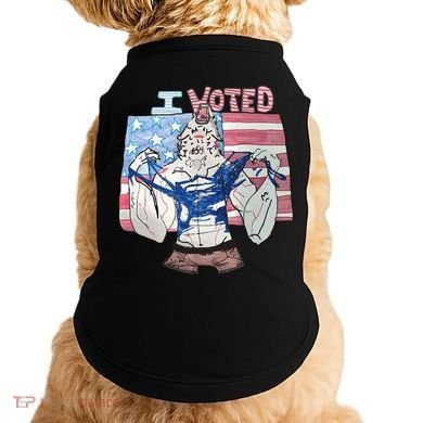 I Voted Werewolf Funny Doggie Tank