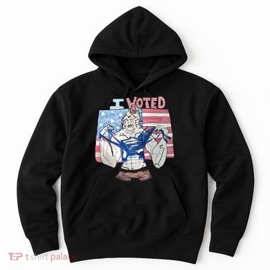 I Voted Werewolf Funny Hoodie