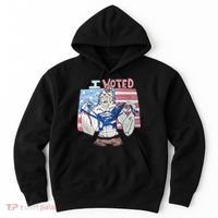 I Voted Werewolf Funny Hoodie thumb 0