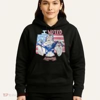 I Voted Werewolf Funny Hoodie thumb 5