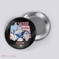 I Voted Werewolf Funny Button thumb 0