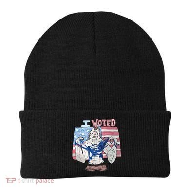 I Voted Werewolf Funny Beanie