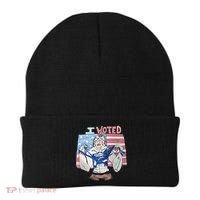 I Voted Werewolf Funny Beanie thumb 0