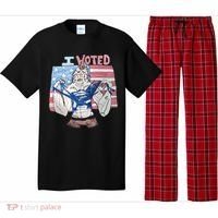 I Voted Werewolf Funny Pajama Set thumb 0
