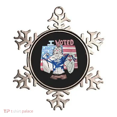 I Voted Werewolf Funny Ornament