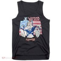I Voted Werewolf Funny Tank Top thumb 0