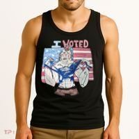 I Voted Werewolf Funny Tank Top thumb 3