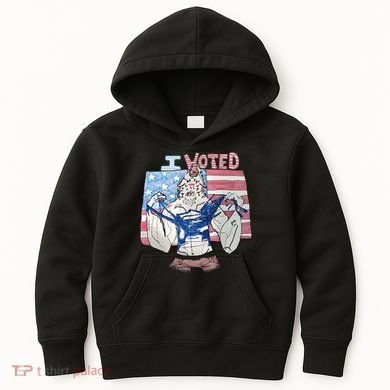 I Voted Werewolf Funny Kids Hoodie
