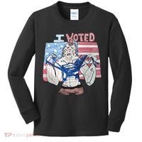 I Voted Werewolf Funny Kids Long Sleeve Shirt thumb 0